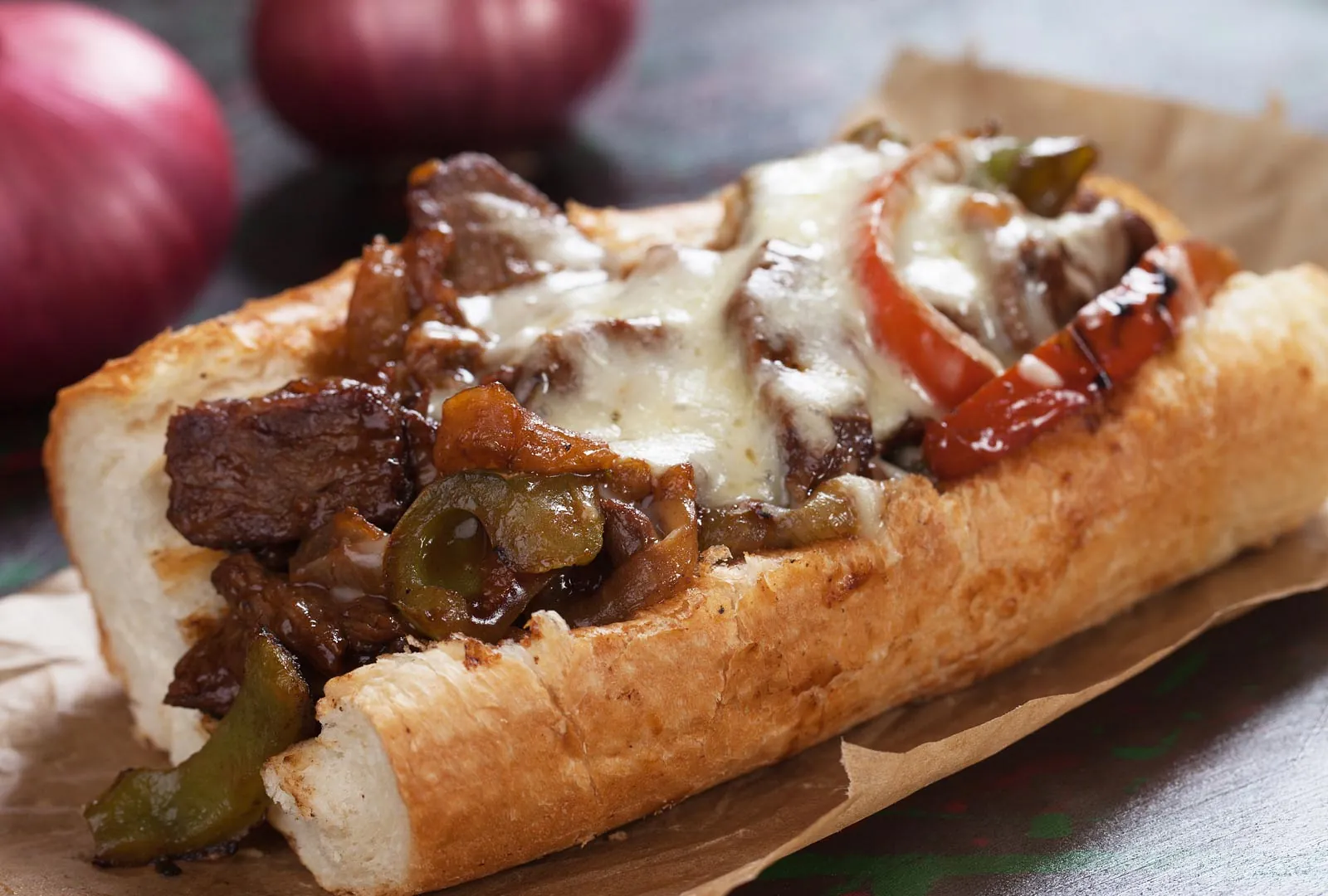A sandwich made by a meaty god